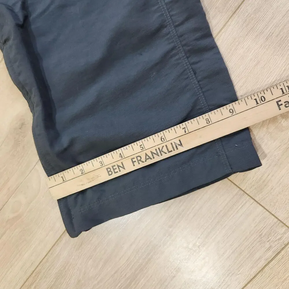 The North Face Pants Mens Large Gray Convertible Nylon Hiking Belted Zip Off